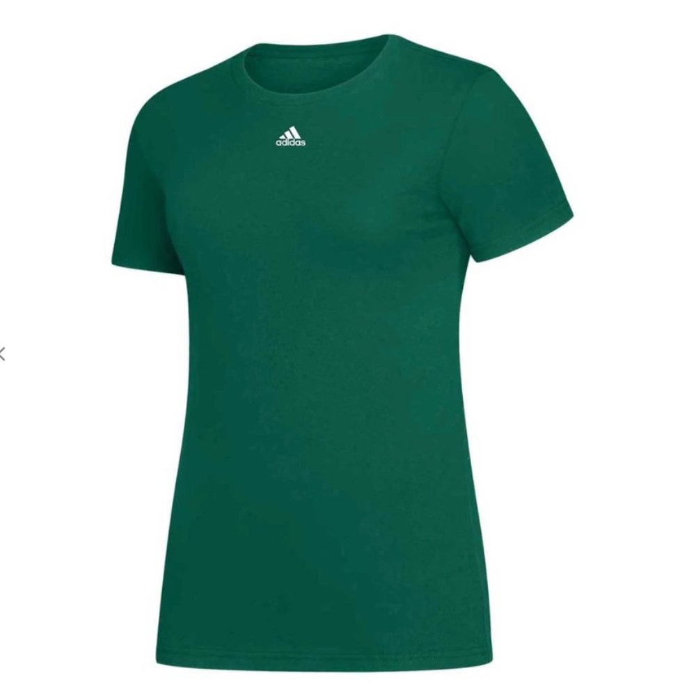Adidas Womens Green Amplifier Short Sleeve Tee